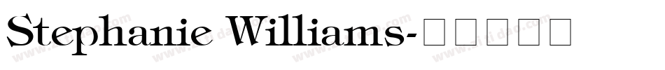 Stephanie Williams字体转换